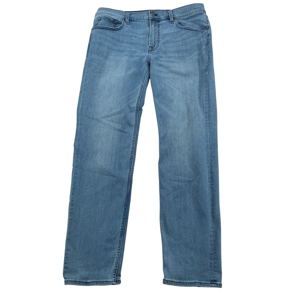 7 For All Mankind Jeans Mens 36x32 Light Wash Straight Leg Denim Casual Basic